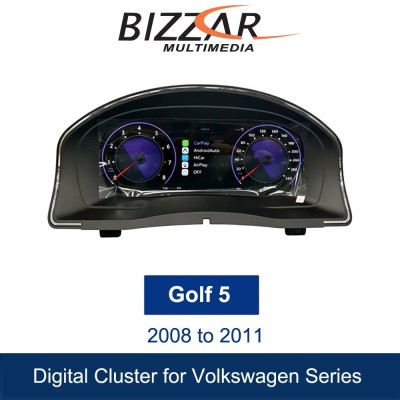 Bizzar Digital Cluster VW GOLF5/SCIROCCO Digital HD LCD Instrument Cluster 10.25" με Carplay | HDMI in Bizzar Digital Cluster VW GOLF5/SCIROCCO Digital HD LCD Instrument Cluster 10.25" με Carplay | HDMI in