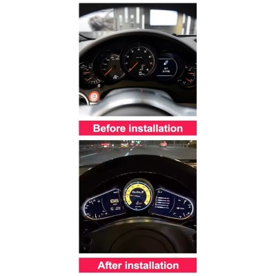Bizzar Digital Cluster PORSCHE CAYENNE 2011-2016 Digital HD LCD Instrument Cluster 12.3" με Carplay | HDMI in Bizzar Digital Cluster PORSCHE CAYENNE 2011-2016 Digital HD LCD Instrument Cluster 12.3" με Carplay | HDMI in