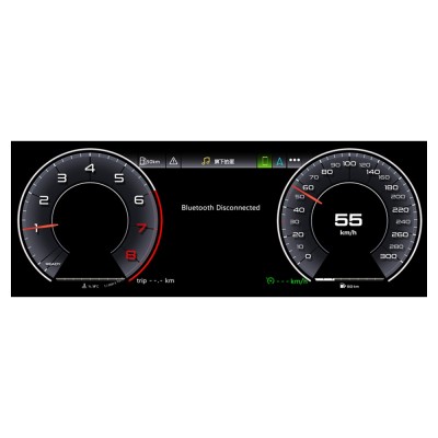 Bizzar Digital Cluster AUDI A3 (8V) 2013-2020 Digital HD LCD Instrument Cluster 12.3" με Carplay | HDMI in