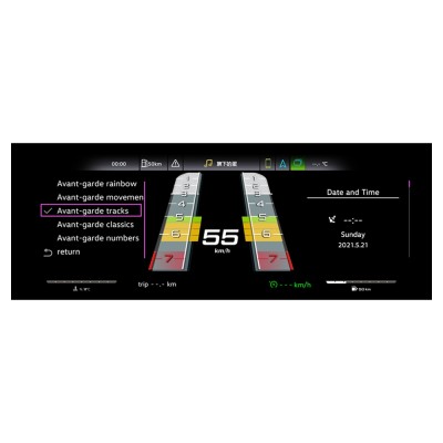 Bizzar Digital Cluster AUDI Q3 (8U) 2012-2018 Digital HD LCD Instrument Cluster 12.3" με Carplay | HDMI in