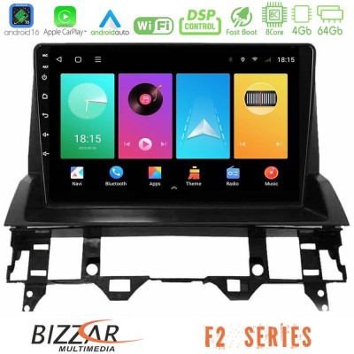 Bizzar F2 Series 8Core Android16 4+64GB Mazda6 2002-2006 Navigation Multimedia Tablet 10"