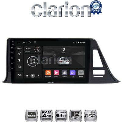 CLARION GL32445 Οθόνη OEM Multimedia Αυτοκινήτου για Toyota CH-R 2017 (CarPlay/AndroidAuto/BT/GPS/WIFI/GPRS)
