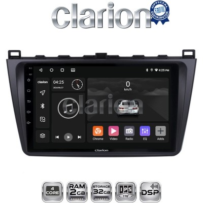 CLARION GL31012 Οθόνη OEM Multimedia Αυτοκινήτου για MAZDA 6 20082012(CarPlay/AndroidAuto/BT/GPS/WIFI/GPRS)