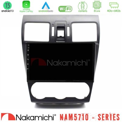 Nakamichi NAM5710 Series 8Core Android13 4+64GB Subaru Forester 2015-2018 Navigation Multimedia Tablet 9"