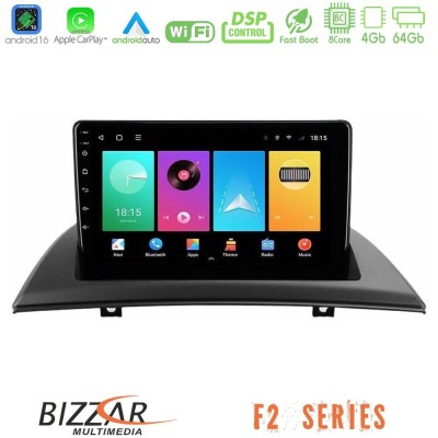 Bizzar F2 Series 8Core Android16 4+64GB BMW E83 Navigation Multimedia Tablet 9"