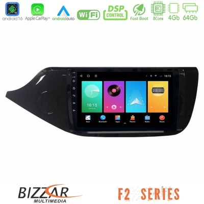 Bizzar F2 Series 8Core Android16 4+64GB Kia Ceed 2013-2017 Navigation Multimedia Tablet 9"