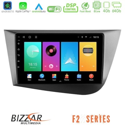 Bizzar F2 Series 8Core Android16 4+64GB Seat Leon Navigation Multimedia Tablet 9"