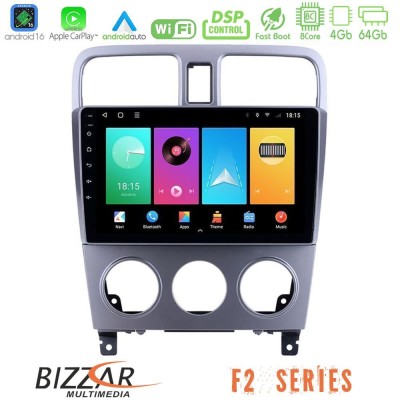 Bizzar F2 Series 8Core Android16 4+64GB Subaru Forester 2003-2007 Navigation Multimedia Tablet 9"