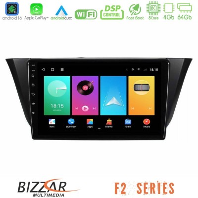 Bizzar F2 Series 8Core Android16 4+64GB Iveco Daily 2014-2025 Navigation Multimedia Tablet 9"