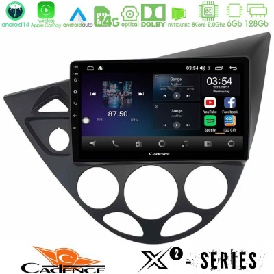 Cadence X2 Series 8Core Android14 6+128GB Ford Focus 1999-2004 Navigation Multimedia Tablet 9"
