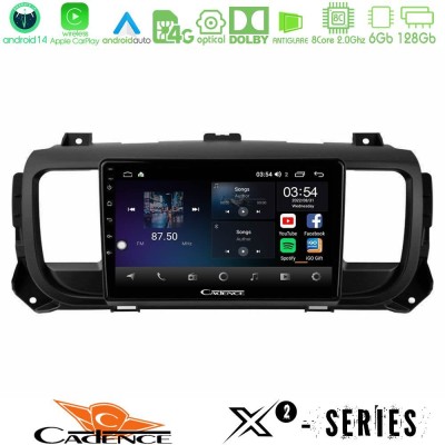Cadence X2 Series 8Core Android14 6+128GB Citroen/Peugeot/Opel/Toyota Navigation Multimedia Tablet 9"