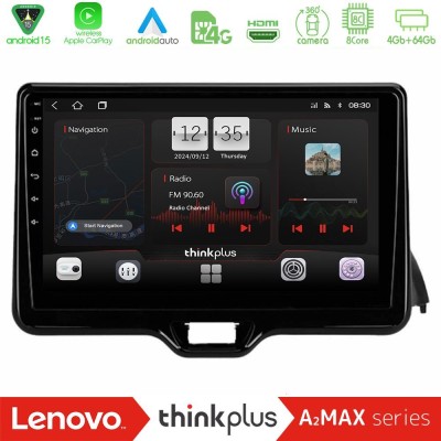 Lenovo Thinkplus A2MAX Series 8Core Android15 4+64GB Toyota Yaris 2020- Navigation Multimedia Tablet 10"