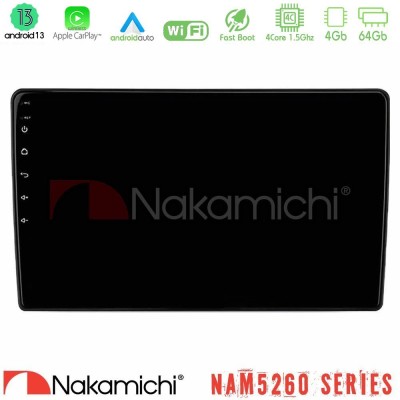 Nakamichi NAM5260 Series 4Core Android13 4+64GB Hyundai ix20 2010-2020 (AUTO A/C) Navigation Multimedia Tablet 10" Με Carplay & 
