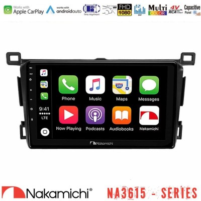 Nakamichi NA3615 Series Με Wireless Carplay & Android Auto Toyota RAV4 2013-2018 Media Station Tablet 9"