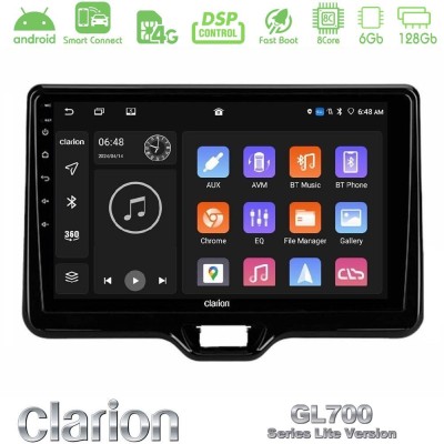 Clarion GL700 Lite Series 8Core Android ClarionOS 6+128GB Toyota Yaris Cross RHD 2020- (Low Version) Navigation Multimedia Table