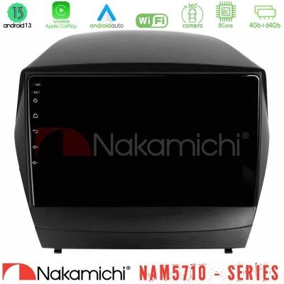 Nakamichi NAM5710 Series 8Core Android13 4+64GB Hyundai IX35 Auto A/C Navigation Multimedia Tablet 9"
