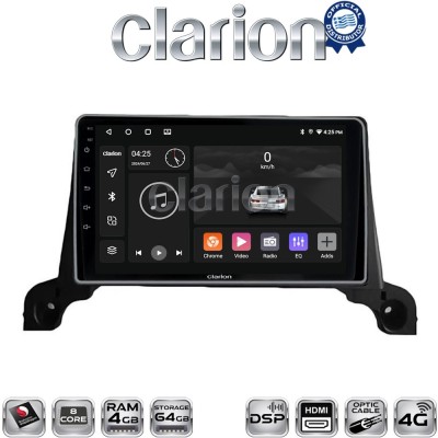 CLARION GL74324 Οθόνη OEM Multimedia Αυτοκινήτου για Peugeot 3008/5008 2016 (CarPlay/AndroidAuto/BT/GPS/WIFI/GPRS)