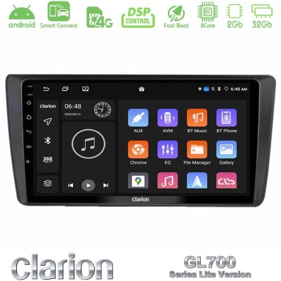 Clarion GL700 Lite Series Skoda Octavia 2004-2012 8Core Android ClarionOS 2+32GB Navigation Multimedia Tablet 9" Με Carplay & An