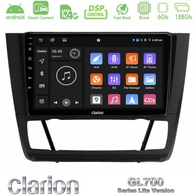 Clarion GL700 Lite Series 8Core Android ClarionOS 6+128GB BMW 1Series E81/E82/E87/E88 (AUTO A/C) Navigation Multimedia Tablet 9"