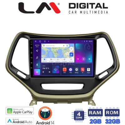 LM Digital - LM ZN4119 GPS Οθόνη OEM Multimedia Αυτοκινήτου για JEEP CHEROKEE 2014 (CarPlay/AndroidAuto/BT/GPS/WIFI/GPRS)