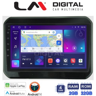 LM Digital - LM ZN4232 GPS Οθόνη OEM Multimedia Αυτοκινήτου για SUZUKI IGNIS 2016 (CarPlay/AndroidAuto/BT/GPS/WIFI/GPRS)
