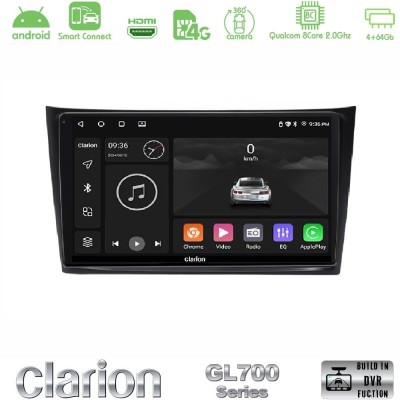 Clarion GL700 QUALCOMM Series Volvo XC90 2006-2014 8Core Android ClarionOS 4+64GB Navigation Multimedia Tablet 10" Με Carplay & 