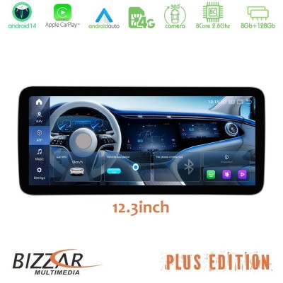 Bizzar Slim Plus Edition Mercedes A/CLA/GLA NTG4.5 Android14 8Core (8+128GB) Navigation Multimedia 12.3" Anti-reflection