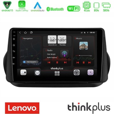 Lenovo Thinkplus Series 4Core Android15 2+32GB Fiat Fiorino/Citroen Nemo/Peugeot Bipper Navigation Multimedia Tablet 10" Με Carp