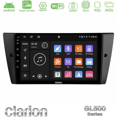Clarion GL500 Series 8Core Android ClarionOS 4+64GB BMW 3 Series 2006-2011 Navigation Multimedia Tablet 9"