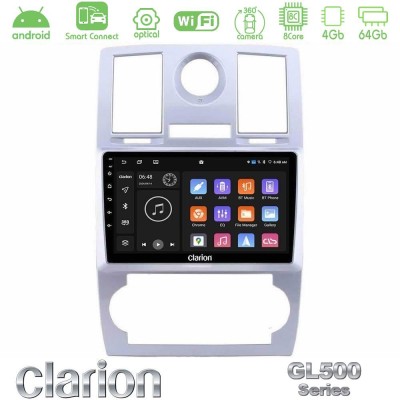 Clarion GL500 Series 8Core Android ClarionOS 4+64GB Chrysler 300C Navigation Multimedia Tablet 9"
