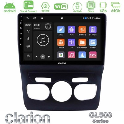 Clarion GL500 Series 8Core Android ClarionOS 4+64GB Citroen C4L Navigation Multimedia Tablet 10"