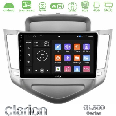 Clarion GL500 Series 8Core Android ClarionOS 4+64GB Chevrolet Cruze 2009-2012 Navigation Multimedia Tablet 9"