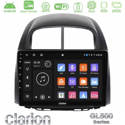 Clarion GL500 Series 8Core Android ClarionOS 4+64GB Daihatsu Sirion/Subaru Justy Navigation Multimedia Tablet 10"