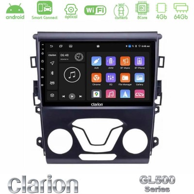 Clarion GL500 Series 8Core Android ClarionOS 4+64GB Ford Mondeo 2014-2017 Navigation Multimedia Tablet 9"