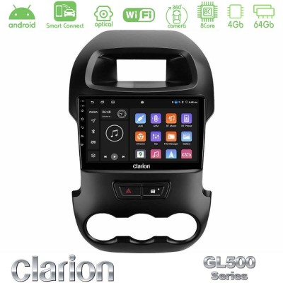 Clarion GL500 Series 8Core Android ClarionOS 4+64GB Ford Ranger 2012-2016 Navigation Multimedia Tablet 9"
