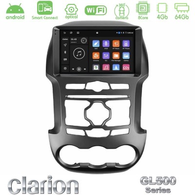 Clarion GL500 Series 8Core Android ClarionOS 4+64GB Ford Ranger 2012-2016 Navigation Multimedia Tablet 9"