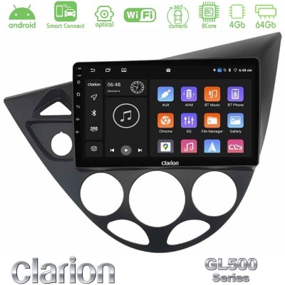 Clarion GL500 Series 8Core Android ClarionOS 4+64GB Ford Focus 1999-2004 Navigation Multimedia Tablet 9"