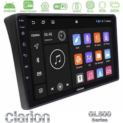Clarion GL500 Series 8Core Android ClarionOS 4+64GB Fiat Ducato/Citroen Jumper/Peugeot Boxer Navigation Multimedia Tablet 9"