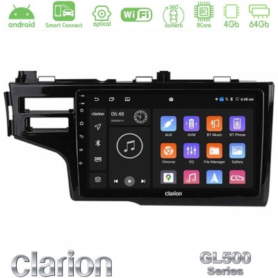 Clarion GL500 Series 8Core Android ClarionOS 4+64GB Honda Jazz 2013-2020 Navigation Multimedia Tablet 9"