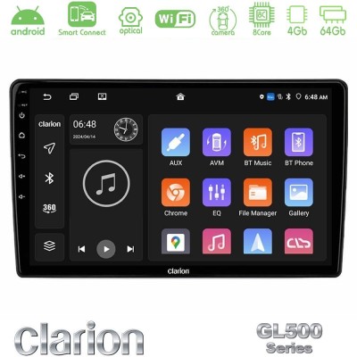 Clarion GL500 Series 8Core Android ClarionOS 4+64GB Honda Civic 2001-2005 Navigation Multimedia Tablet 9"