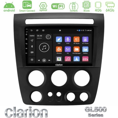 Clarion GL500 Series 8Core Android ClarionOS 4+64GB Hummer H3 2005-2009 Navigation Multimedia Tablet 9"