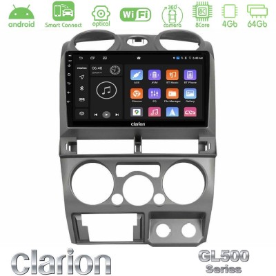 Clarion GL500 Series 8Core Android ClarionOS 4+64GB Isuzu D-Max 2007-2011 Navigation Multimedia Tablet 9"