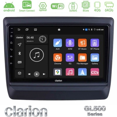 Clarion GL500 Series 8Core Android ClarionOS 4+64GB Isuzu D-MAX 2020-2023 Navigation Multimedia Tablet 9"