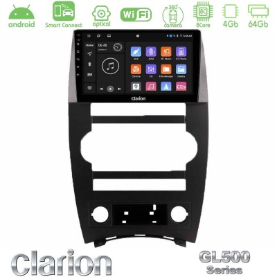 Clarion GL500 Series 8Core Android ClarionOS 4+64GB Jeep Commander 2007-2008 Navigation Multimedia Tablet 9"