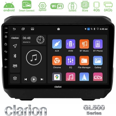 Clarion GL500 Series 8Core Android ClarionOS 4+64GB Jeep Wrangler 2018- Navigation Multimedia Tablet 9"