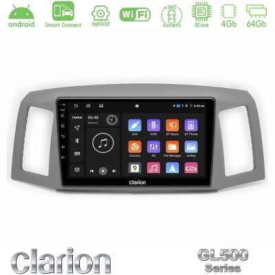 Clarion GL500 Series 8Core Android ClarionOS 4+64GB Jeep Grand Cherokee 2005-2007 Navigation Multimedia Tablet 10"