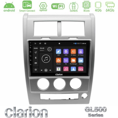 Clarion GL500 Series 8Core Android ClarionOS 4+64GB Jeep Cherokee (KK) 2008-2012 Navigation Multimedia Tablet 10"