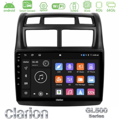Clarion GL500 Series 8Core Android ClarionOS 4+64GB Kia Sportage 2008-2011 Navigation Multimedia Tablet 9"