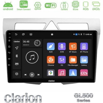Clarion GL500 Series 8Core Android ClarionOS 4+64GB Kia Picanto Navigation Multimedia Tablet 9"