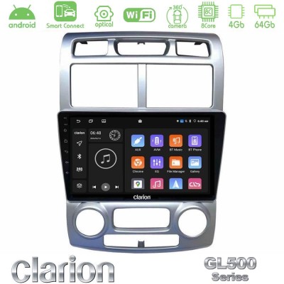 Clarion GL500 Series 8Core Android ClarionOS 4+64GB Kia Sportage 2005-2008 Navigation Multimedia Tablet 9""